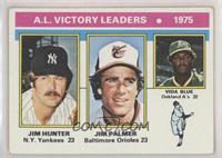 League Leaders - Jim Hunter, Jim Palmer, Vida Blue