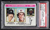 League Leaders - Jim Hunter, Jim Palmer, Vida Blue [PSA 8 NM‑MT]