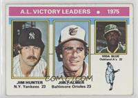 League Leaders - Jim Hunter, Jim Palmer, Vida Blue [Good to VG‑…