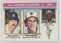 League Leaders - Jim Hunter, Jim Palmer, Vida Blue