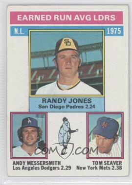 1976 Topps - [Base] #201 - League Leaders - Randy Jones, Tom Seaver, Andy Messersmith [Good to VG‑EX]