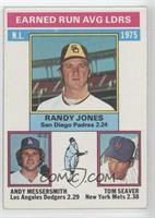 League Leaders - Randy Jones, Tom Seaver, Andy Messersmith [Noted]
