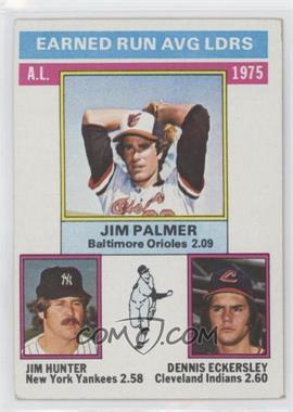 1976 Topps - [Base] #202 - League Leaders - Jim Palmer, Jim Hunter, Dennis Eckersley