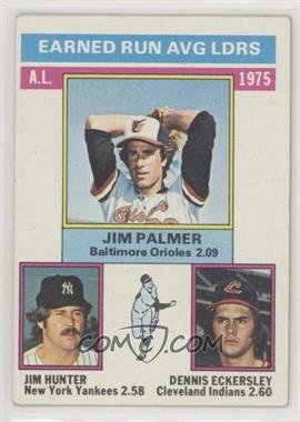 1976 Topps - [Base] #202 - League Leaders - Jim Palmer, Jim Hunter, Dennis Eckersley