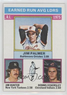 1976 Topps - [Base] #202 - League Leaders - Jim Palmer, Jim Hunter, Dennis Eckersley