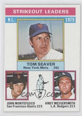 1976 Topps - [Base] #203 - League Leaders - Tom Seaver, John Montefusco, Andy Messersmith