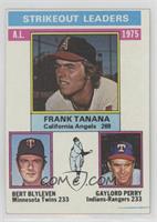 League Leaders - Frank Tanana, Bert Blyleven, Gaylord Perry