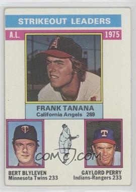 1976 Topps - [Base] #204 - League Leaders - Frank Tanana, Bert Blyleven, Gaylord Perry [Good to VG‑EX]