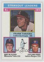 League Leaders - Frank Tanana, Bert Blyleven, Gaylord Perry