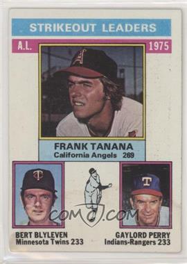 1976 Topps - [Base] #204 - League Leaders - Frank Tanana, Bert Blyleven, Gaylord Perry [Good to VG‑EX]