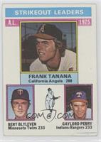 League Leaders - Frank Tanana, Bert Blyleven, Gaylord Perry [Poor to …