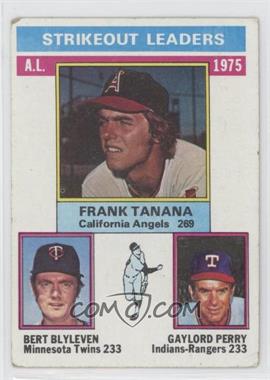 1976 Topps - [Base] #204 - League Leaders - Frank Tanana, Bert Blyleven, Gaylord Perry [Good to VG‑EX]