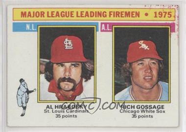 1976 Topps - [Base] #205 - League Leaders - Al Hrabosky, Rich Gossage