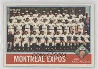 Team Checklist - Montreal Expos Team, Karl Kuehl [Poor to Fair]