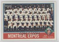 Team Checklist - Montreal Expos Team, Karl Kuehl