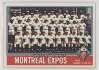 Team Checklist - Montreal Expos Team, Karl Kuehl