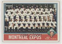 Team Checklist - Montreal Expos Team, Karl Kuehl [Poor to Fair]