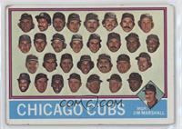 Team Checklist - Chicago Cubs Team, Jim Marshall