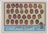 Team Checklist - Chicago Cubs Team, Jim Marshall [Poor to Fair]