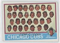Team Checklist - Chicago Cubs Team, Jim Marshall [Good to VG‑EX]