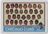 Team Checklist - Chicago Cubs Team, Jim Marshall [Poor to Fair]