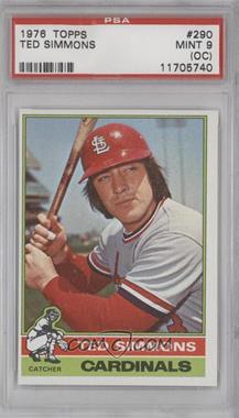 1976 Topps - [Base] #290 - Ted Simmons [PSA 9 MINT (OC)]