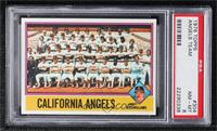 Team Checklist - California Angels, Dick Williams [PSA 8 NM‑MT]