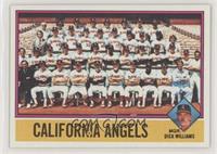 Team Checklist - California Angels, Dick Williams