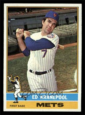 1976 Topps - [Base] #314 - Ed Kranepool [EX]