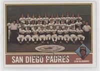 Team Checklist - San Diego Padres, John McNamara