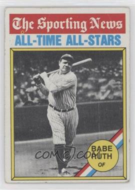 1976 Topps - [Base] #345 - Babe Ruth [Good to VG‑EX]