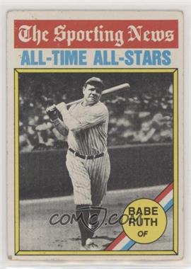 1976 Topps - [Base] #345 - Babe Ruth [Good to VG‑EX]