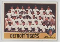 Team Checklist - Detroit Tigers Team, Ralph Houk [Good to VG‑EX]