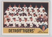 Team Checklist - Detroit Tigers Team, Ralph Houk [Noted]