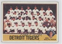 Team Checklist - Detroit Tigers Team, Ralph Houk [Poor to Fair]