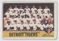 Team Checklist - Detroit Tigers Team, Ralph Houk [Good to VG‑EX]