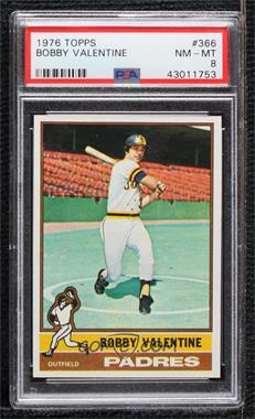 1976 Topps - [Base] #366 - Bobby Valentine [PSA 8 NM‑MT]