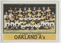 Team Checklist - Oakland A's