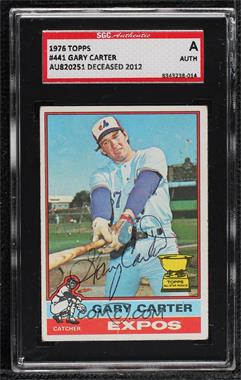 1976 Topps - [Base] #441 - Gary Carter [SGC Authentic Authentic]
