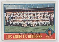 Team Checklist - Los Angeles Dodgers Team, Walt Alston [Poor to Fair]