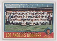 Team Checklist - Los Angeles Dodgers Team, Walt Alston