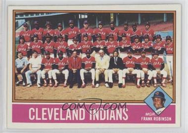 1976 Topps - [Base] #477 - Team Checklist - Cleveland Indians, Frank Robinson