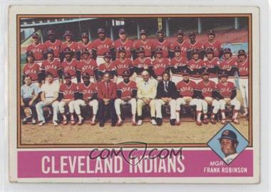 1976 Topps - [Base] #477 - Team Checklist - Cleveland Indians, Frank Robinson