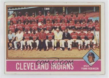 1976 Topps - [Base] #477 - Team Checklist - Cleveland Indians, Frank Robinson