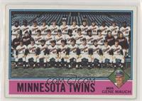 Team Checklist - Minnesota Twins, Gene Mauch