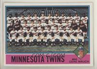 Team Checklist - Minnesota Twins, Gene Mauch [Poor to Fair]