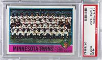 Team Checklist - Minnesota Twins, Gene Mauch [PSA 9 MINT]