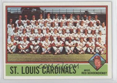1976 Topps - [Base] #581 - Team Checklist - St. Louis Cardinals, Red Schoendienst