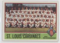 Team Checklist - St. Louis Cardinals, Red Schoendienst
