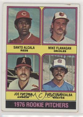 1976 Topps - [Base] #589 - 1976 Rookie Pitchers - Santo Alcala, Mike Flanagan, Joe Pactwa, Pablo Torrealba [Good to VG‑EX]